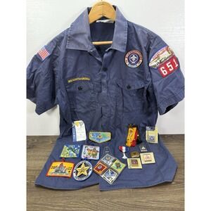 Cub Scouts Uniform Youth XL Shirt Patch & Belt Loop Lot Pack 651